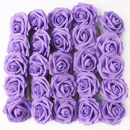 5/10/15/20/25Pcs Artificial Rose Flowers Wedding Centerpieces Arrangements Party