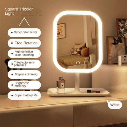 Vanity Mirror 3 Color Light LED Makeup Touching