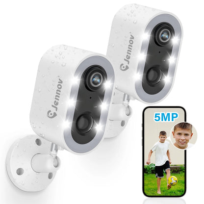 Security Camera Wireless Wi-Fi Camera Battery Powered with Color Night Vision Two-Way Talk for Outdoor Home Camera