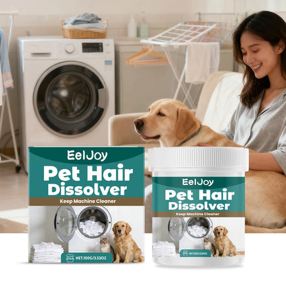 Pet Hair Dissolver Laundry Additive Removes Cat Dog Hair from Clothes.
