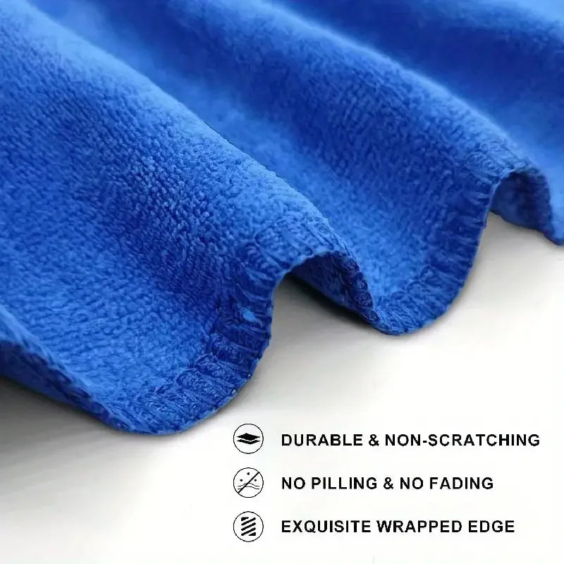 10Pcs Microfiber Towels Car Wash Drying Cloth Towel Household Cleaning Cloths.