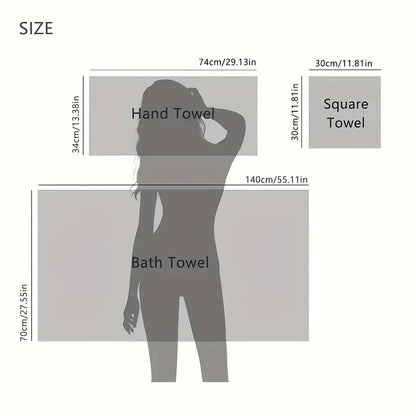 Super Soft 8Pcs Bath Towel Set, No Shedding & Highly Absorbent,