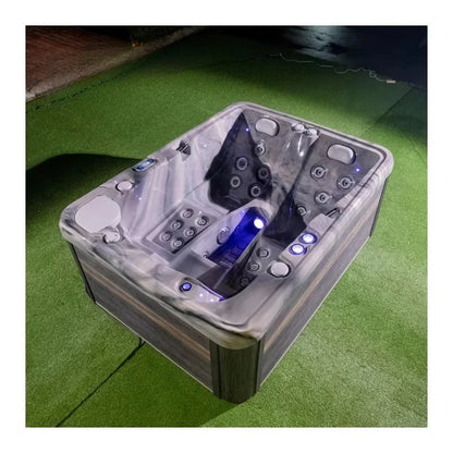 Spa Pool Hot Tub Hydraulic Massage Function Outdoor White Modern Relaxation