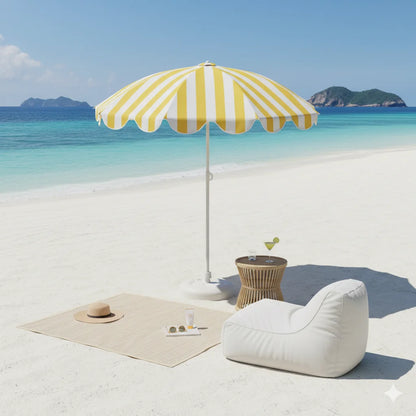Adjustable Height UPF50+ UV Protection Beach Sun Umbrella (Base Not Included)