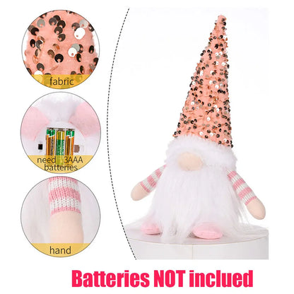 Glowing Gnome Christmas Faceless Plush Dolls