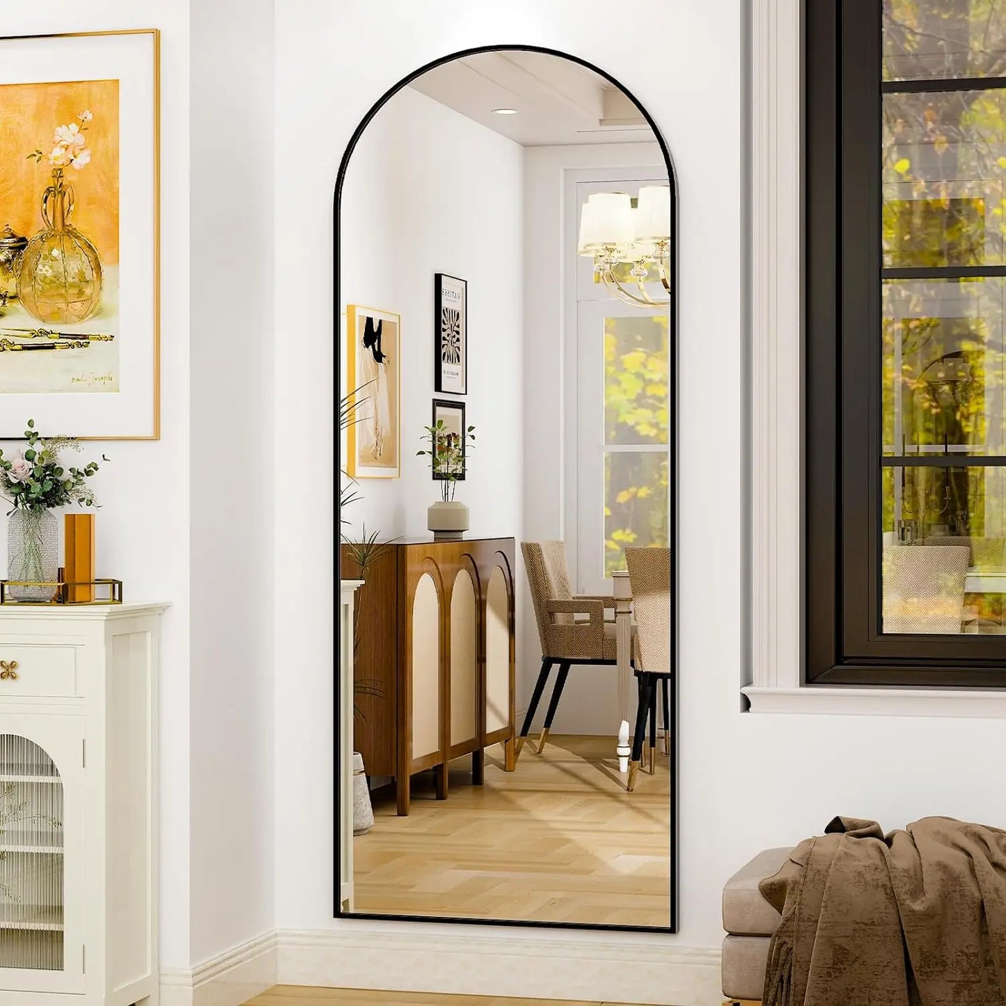 26" x 71" Mirror - Aluminum Alloy Frame Full Body Mirror.