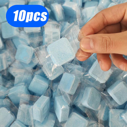 3-20Pcs Effervescent Tablet Toilet Cleaner Deodorant Remover Urine Stain Yellow Dirt