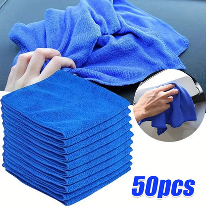 10Pcs Microfiber Towels Car Wash Drying Cloth Towel Household Cleaning Cloths.
