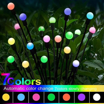 Outdoor Solar light Garden LED Wind-driven Firefly Ground Plug Lamp for Garden Lawn Landscape