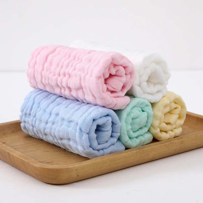 3/5 Pieces of Soft Gauze Face Towels, Ultra-Comfortable and Reusable Skincare Face Washcloths.