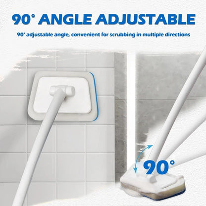 Bathroom Sponge Cleaning Brush Multi-Functional Tool Long Handle Removable Brush
