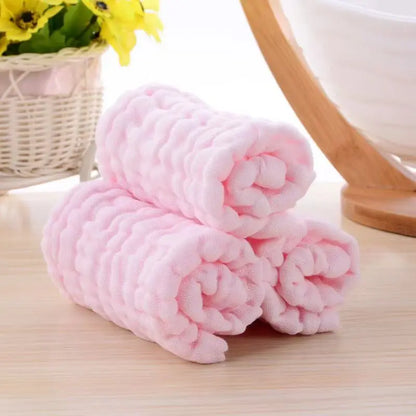 3/5 Pieces of Soft Gauze Face Towels, Ultra-Comfortable and Reusable Skincare Face Washcloths.
