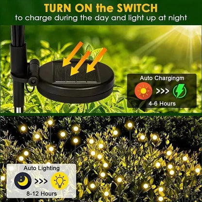 Outdoor Solar light Garden LED Wind-driven Firefly Ground Plug Lamp for Garden Lawn Landscape