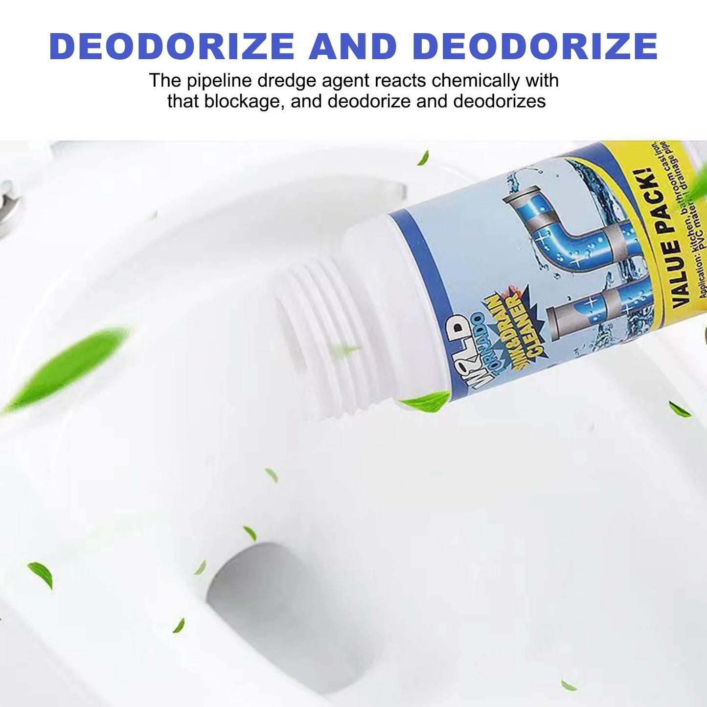 Powerful Sink and Drain Cleaner Fast Acting Portable Powder Cleaning