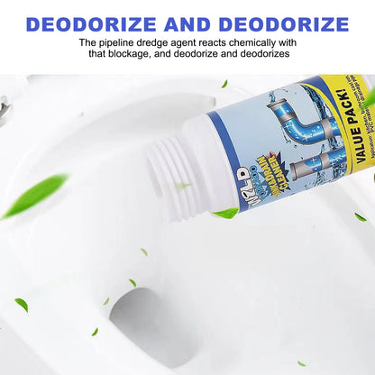 Powerful Sink and Drain Cleaner Fast Acting Portable Powder Cleaning