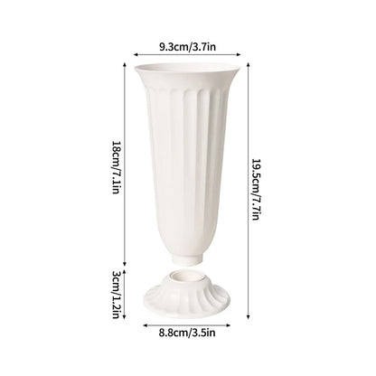 Simple Plastic Vase Pots for Plants Flower Arrangement Vase Decorative