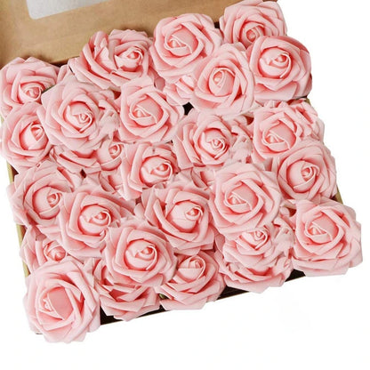 5/10/15/20/25Pcs Artificial Rose Flowers Wedding Centerpieces Arrangements Party