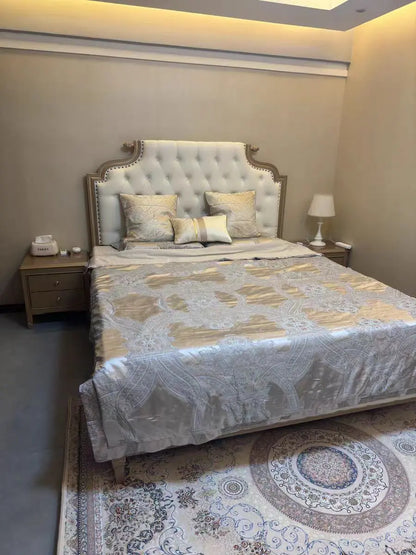 Persian carpet non-slip crystal velvet large carpet bedroom and living room