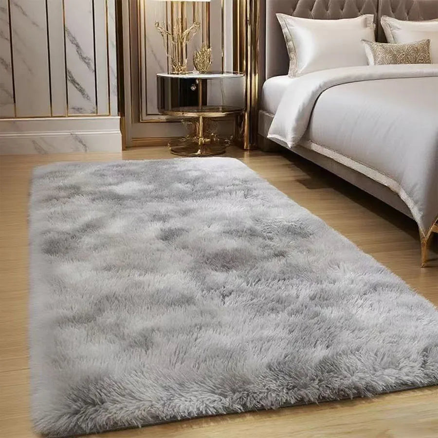 Super soft fluffy carpet, used for modern fluffy area carpets indoors, living rooms, anti slip, machine washed plush carpets