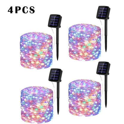 Solar LED Light Outdoor Garden Fairy Light String Led Twinkle Waterproof Light