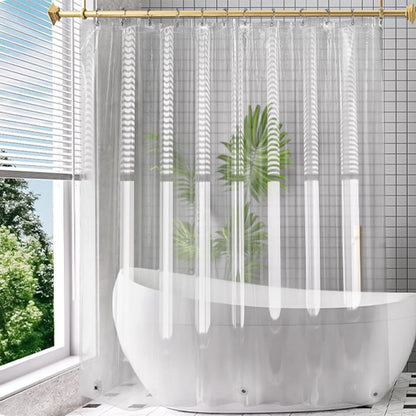 1pc Lightweight Shower Curtain Liner with Bottom Magnets, Waterproof Plastic
