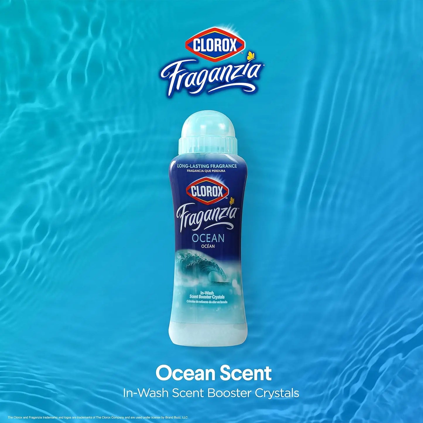 Ocean Scent Laundry Booster Crystals - Fresh, Clean Smelling Clothes and Linens, 18 Oz - 2 Pack