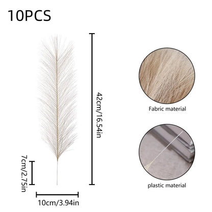Artificial Flowers Fluffy Pampas Grass Bouquet for Wedding Home Party Vase Flowers