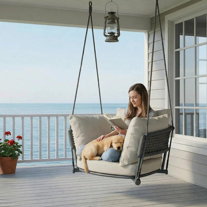 Single Hanging Porch Swing, Ceiling Hanging Chair