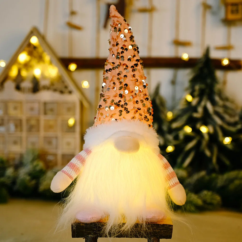 Glowing Gnome Christmas Faceless Plush Dolls