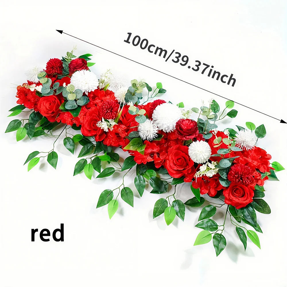 Luxury White Rose Artificial Flower Table Centerpiece Flowers