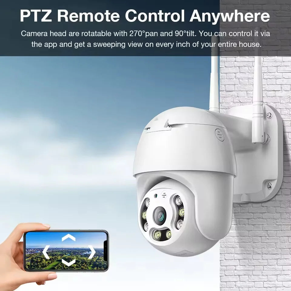 V380 pro 8MP 4K Wi-Fi Camera Outdoor Home Security IP Smart Monitor Video Full Color Night Vision