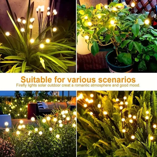 Outdoor Solar light Garden LED Wind-driven Firefly Ground Plug Lamp for Garden Lawn Landscape
