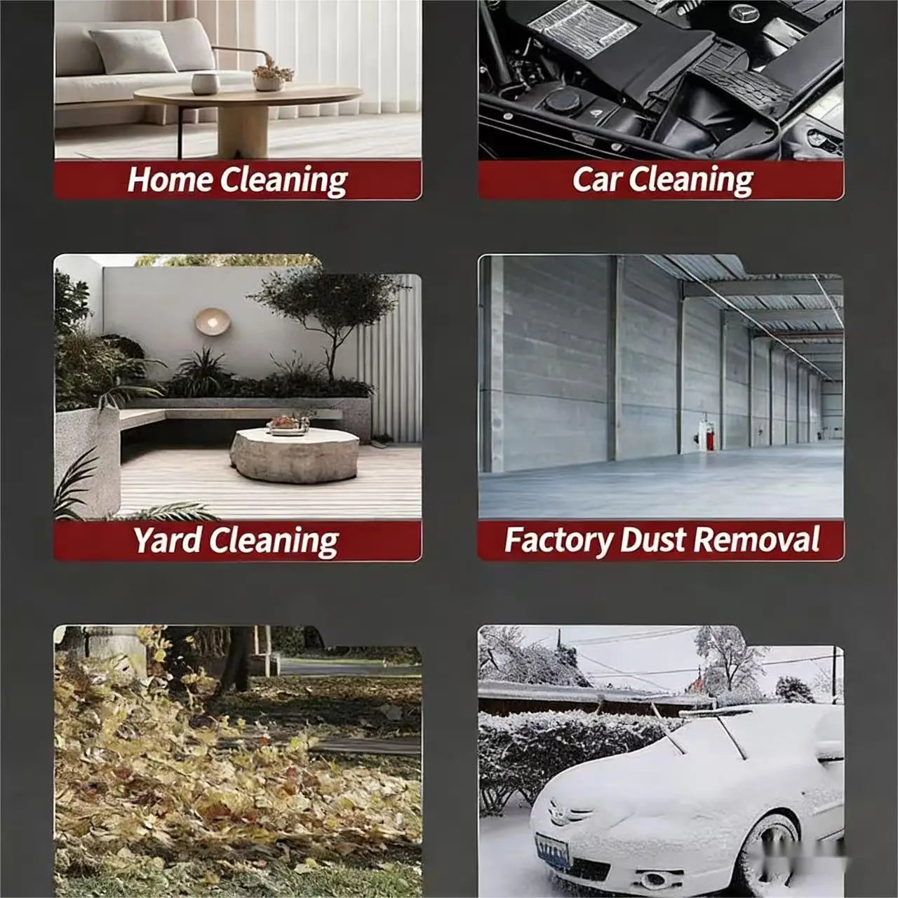 Portable outdoor leaf blower, practical dust collector for home use, industrial cleaning machine