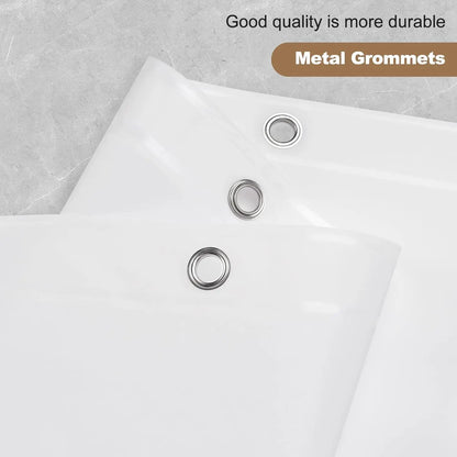 Premium PEVA Bath Curtain Shower Liner with Metal Grommets