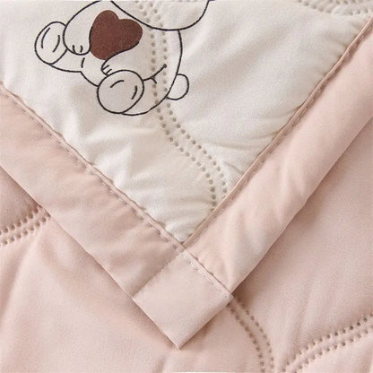 Washed Cotton Summer Quilt - Skin-Friendly Brushed Summer Cool Quilt
