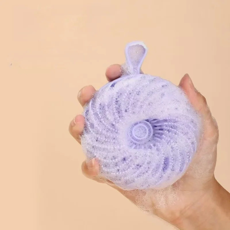 Soft Silicone Body Scrubber Scalp Exfoliating Non-irritating Body Wash Massager Bath Shower Brush