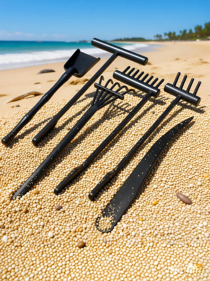 6 Pcs Zen Sand Garden Rake Set for Mini Sand Tray Tools with Shovel & Rakes