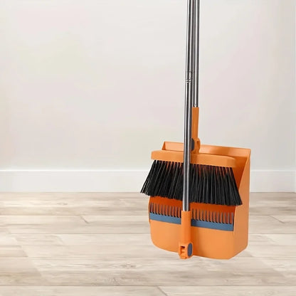 **1 Set Long Handle Broom & Dustpan