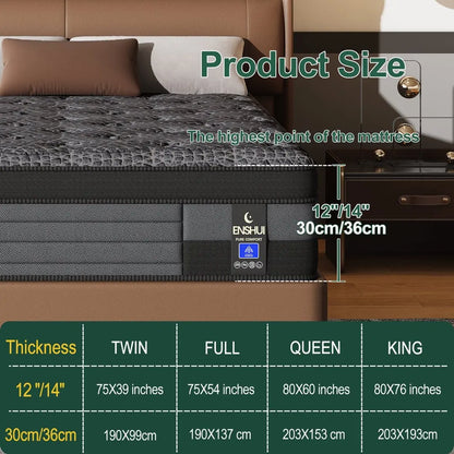 Memory Foam Mattress Pocket Spring Mattress Medium Firmness Suitable for Home Bedrooms and Hotels