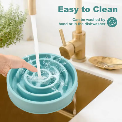 Pet Bowls Slow-Feeding Trays for Cats and Dogs to Prevent Choking Pet Supplies.