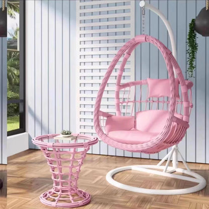Hanging basket rattan courtyard double swing lazy chair