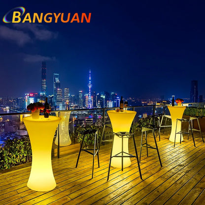 LED Bar Furniture Party Tables For Nightclub Event Banquet Portable Bar Stools.