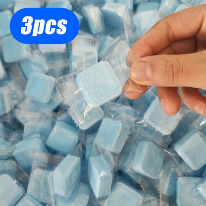 3-20Pcs Effervescent Tablet Toilet Cleaner Deodorant Remover Urine Stain Yellow Dirt