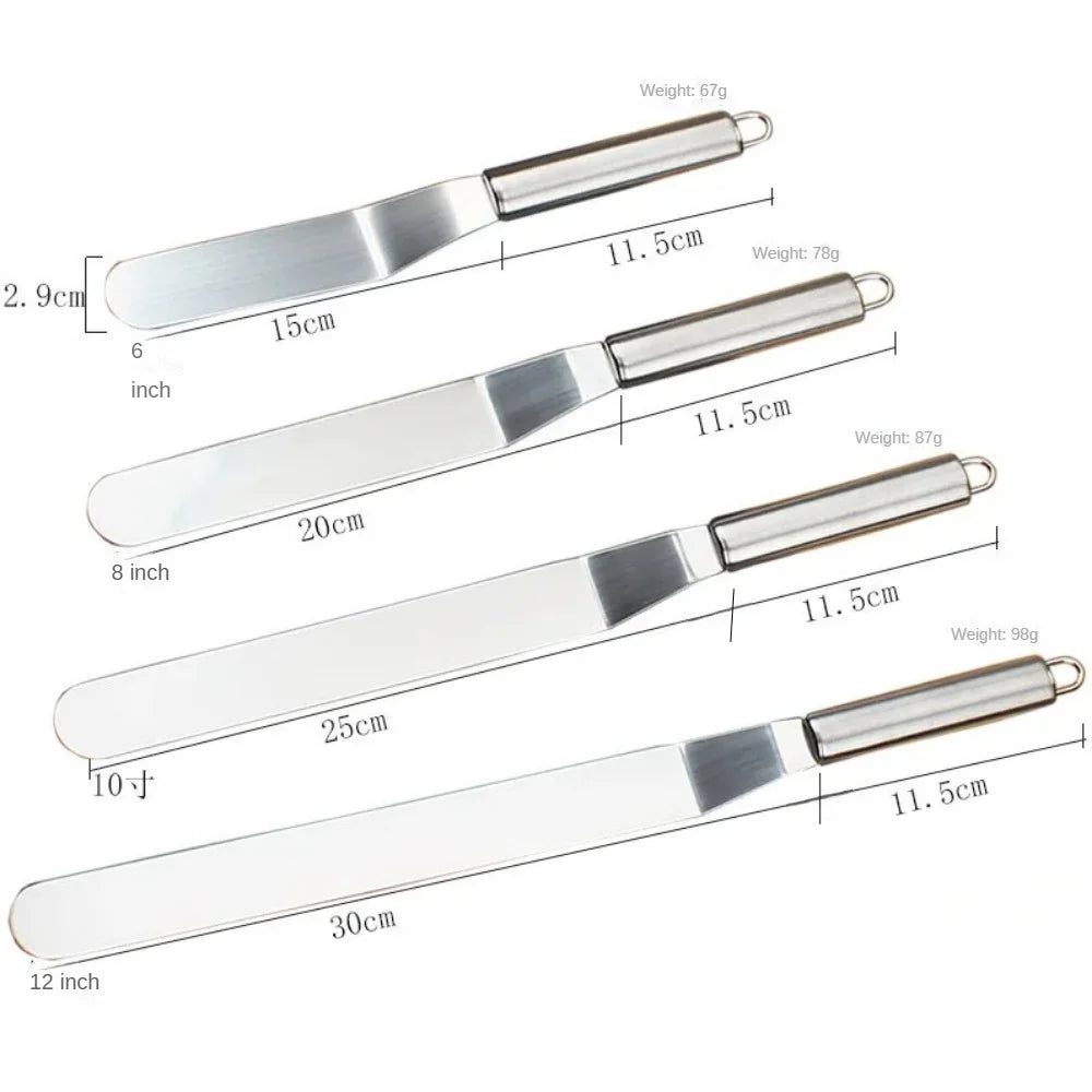 Stainless Steel Cream Icing Frosting Spatula for Cake Decorating Utensils Accessories