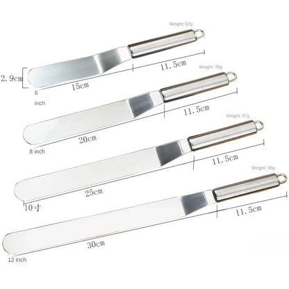 Stainless Steel Cream Icing Frosting Spatula for Cake Decorating Utensils Accessories