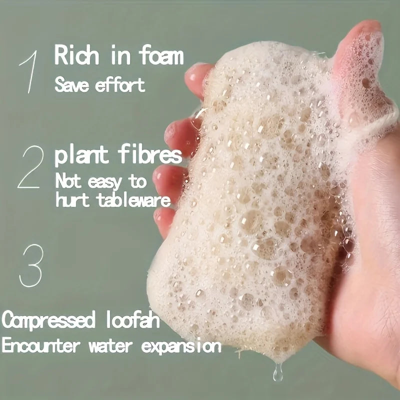6pcs Gentle Body Scrubber for Shower & Bath, Bamboo Fiber Cleaning Pads
