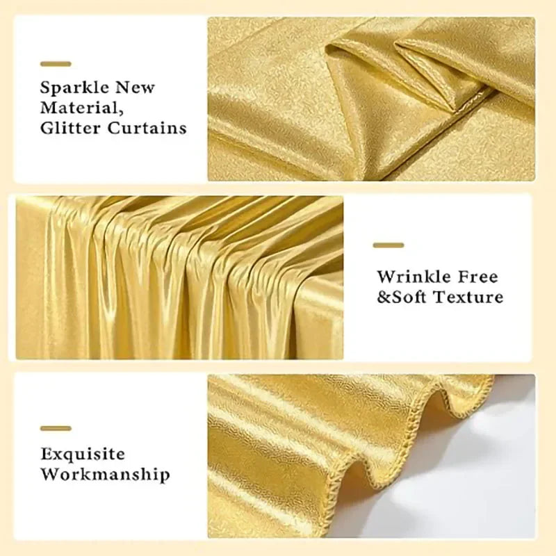 5x10ft Laser Backdrop Curtains Decor 1 panel