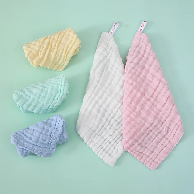 3/5 Pieces of Soft Gauze Face Towels, Ultra-Comfortable and Reusable Skincare Face Washcloths.