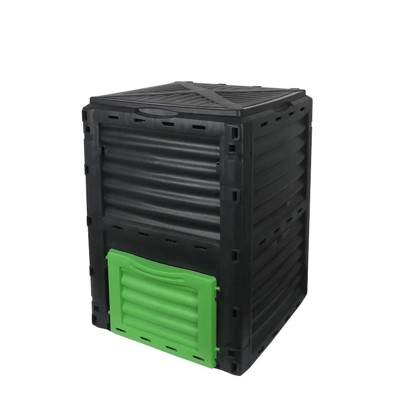 Courtyard Composting 300L Bin Garden Large Capacity Fermentation Tank Box Outdoor Tipping Bucket Barrel