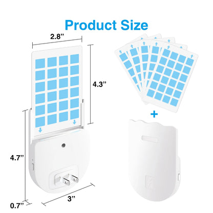 Adhesive Board Mosquito Killer Lamp, Indoor Non-toxic Adhesive Trap with Small Night Light